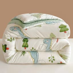 Chăn Phao Cotton Đũi Nhẹ Ấm, ẫu hoa tupip tím, Kích Thước 1m9x2m2,Trọng Lượng 2kg 5