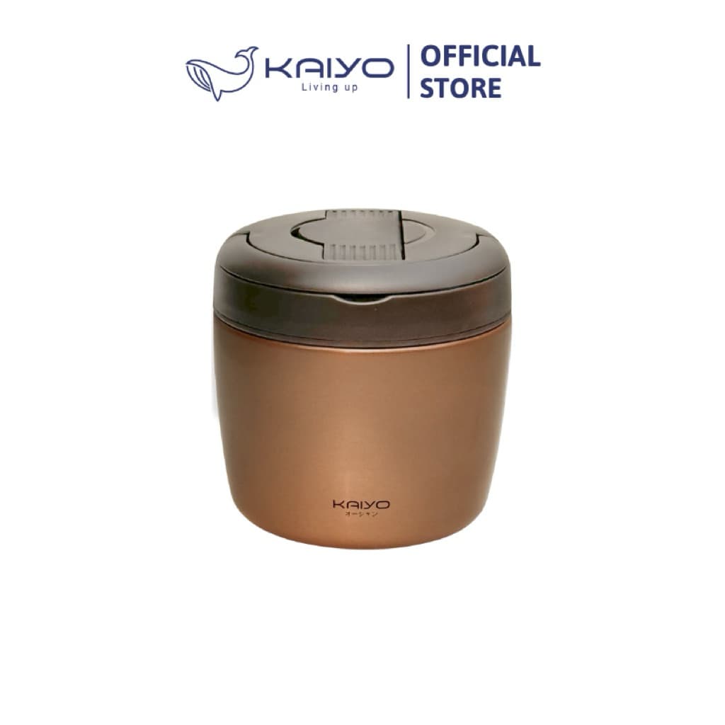 Cặp lồng giữ nhiệt Kaiyo 1000ml, màu vàng đồng [KVL-6520]