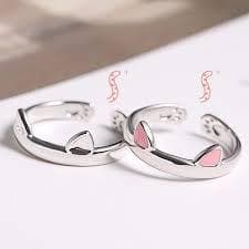 Nhẫn mèo bạc nhẫn nam nữ phong cách Hàn Quốc nhẫn đeo tay nam nữ thiết kế sáng tạo đẹp thời trang 5