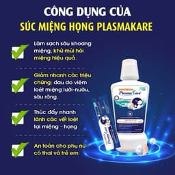 Nước Súc Họng Miệng PlasmaKare 250ml Nano Bạc TSN Keo Ong Italia Tiện <BUNBUN SHOP 20 4