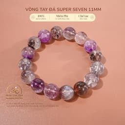 Ngoc Đan Tâm - Vòng Tay Phong Thủy Đá Super Seven 11mm 6A - Đa Mệnh 1