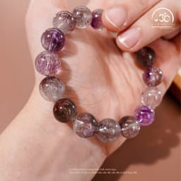 Ngoc Đan Tâm - Vòng Tay Phong Thủy Đá Super Seven 11mm 6A - Đa Mệnh 6