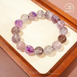 Ngoc Đan Tâm - Vòng Tay Phong Thủy Đá Super Seven 11mm 6A - Đa Mệnh 7
