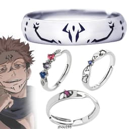 Nhẫn Kim Loại Jujutsu Kaisen Gojo Sukuna Megumi Itadori Anime Cosplay Phụ Kiện Thời Trang 2