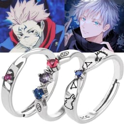 Nhẫn Kim Loại Jujutsu Kaisen Gojo Sukuna Megumi Itadori Anime Cosplay Phụ Kiện Thời Trang 4