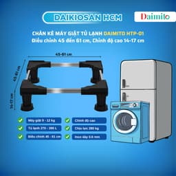 Chân kê máy giặt, tủ lạnh, máy rửa chén Daimito inox cao cấp [Hỏa tốc HCM] 2