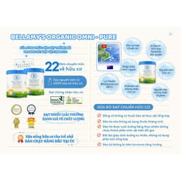 [DATE SAU 12/2027] Bellamy's Organic Omni Pure Synbiotic 800g Organic Úc 2