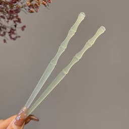 Trâm cổ trang TRÚC phụ kiện cài tóc nữ trong hai màu trắng xanh thanh lịch xinh xắn 2