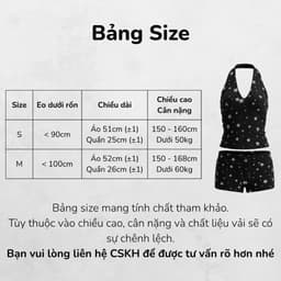 SET Áo Yếm Phối Quần Đùi Dáng Ôm P In Họa Tiết Ngôi Sao Kim Tuyến S123 panh-botique 9