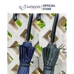 Ô tự động cán dài 16 nan Kaiyo, kẻ xanh navy [mã KCU-9118] 5