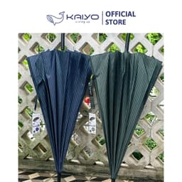 Ô tự động cán dài 16 nan Kaiyo, kẻ xanh navy [mã KCU-9118] 6