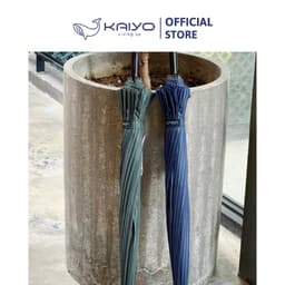 Ô tự động cán dài 16 nan Kaiyo, kẻ xanh navy [mã KCU-9118] 7