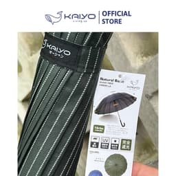 Ô tự động cán dài 16 nan Kaiyo, kẻ xanh rêu [mã KCU-9101] 3