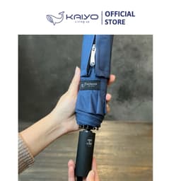Ô gấp gọn tự động hai chiều 10 nan Kaiyo, màu xanh navy [mã KCU-9194] 3
