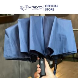 Ô gấp gọn tự động hai chiều 10 nan Kaiyo, màu xanh navy [mã KCU-9194] 4