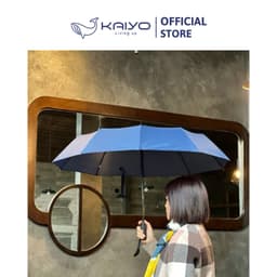 Ô gấp gọn tự động hai chiều 10 nan Kaiyo, màu xanh navy [mã KCU-9194] 7