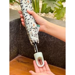 Ô gấp gọn siêu nhẹ có móc treo Kaiyo họa tiết lá colorful leaf 3