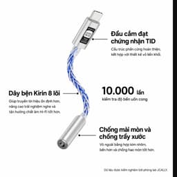 JCally JM6 Pro 2 Dongle DAC/AMP Đầu chuyển tai nghe chất lượng cao Type C to 3.5mm 3