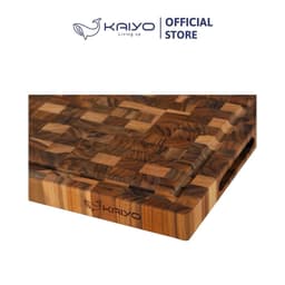 Thớt thái gỗ Teak đầu cây Kaiyo hình chữ nhật 30 x 20 x 2,5cm [mã DC01] 4