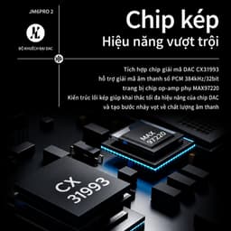 JCally JM6 Pro 2 Dongle DAC/AMP Đầu chuyển tai nghe chất lượng cao Type C to 3.5mm 4