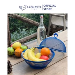 Rổ quả táo Kaiyo có nắp đậy màu xanh [mã KIB-3529] 4