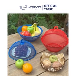 Rổ quả táo Kaiyo có nắp đậy màu xanh [mã KIB-3529] 5