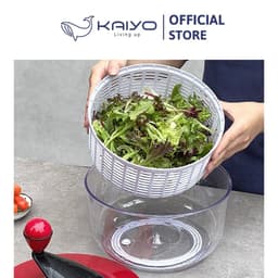 Rổ quay rau li tâm Kaiyo, dung tích 5.5 lít màu xanh [mã KPS-8036] 6