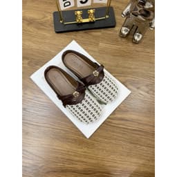 Sục Lưới Nữ Đế Bệt Mũi Tròn Phối Nơ Hoa Trà [Sẵn Hàng]. 4