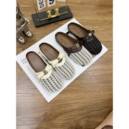 Sục Lưới Nữ Đế Bệt Mũi Tròn Phối Nơ Hoa Trà [Sẵn Hàng]. 8
