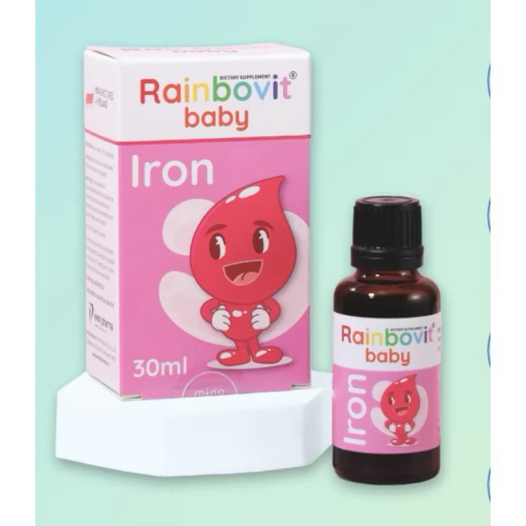 Rainbovit Baby Iron ( hộp 30 ml ) Sắt Hữu Cơ Dành Cho Trẻ,không tanh,> BUNBUN SHOP