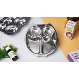 Khay Đựng Thức Ăn Inox 304 Cho Bé – Khay Chia Ngăn Cao Cấp> BUN BUN SHOP 2