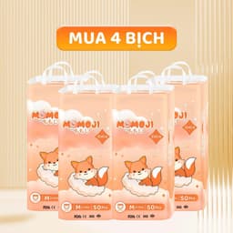 (COMBO 3 bịch TẲNG 1 bịch) Tã Bỉm MOMOJI EXTRA SOFT  mềm mỏng thấm hút tốt 8
