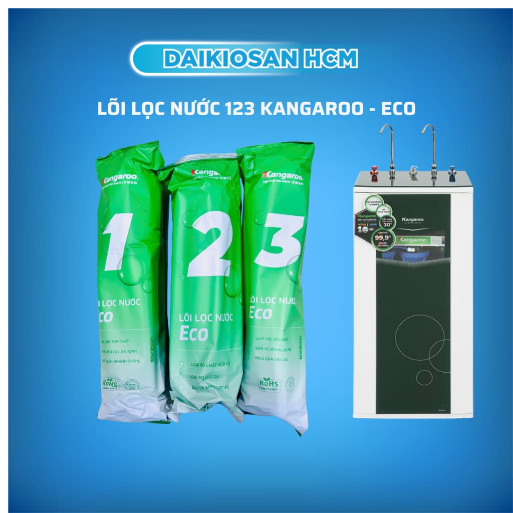 Lõi lọc nước 123 Kangaroo eco dòng mới hàng chính hãng