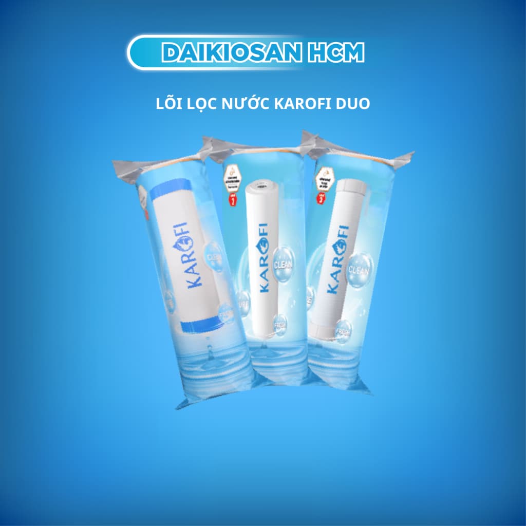 Bộ lõi lọc thô Karofi 1,2,3 Duo dùng cho tất cả máy lọc nước RO