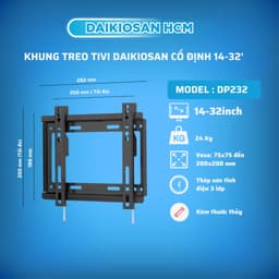 [HCM] Giá treo tivi Daikiosan cố định, nghiêng 14 đến 55 inch chính hãng 6
