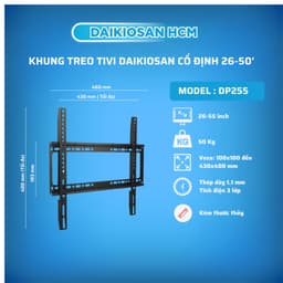 [HCM] Giá treo tivi Daikiosan cố định, nghiêng 14 đến 55 inch chính hãng 7