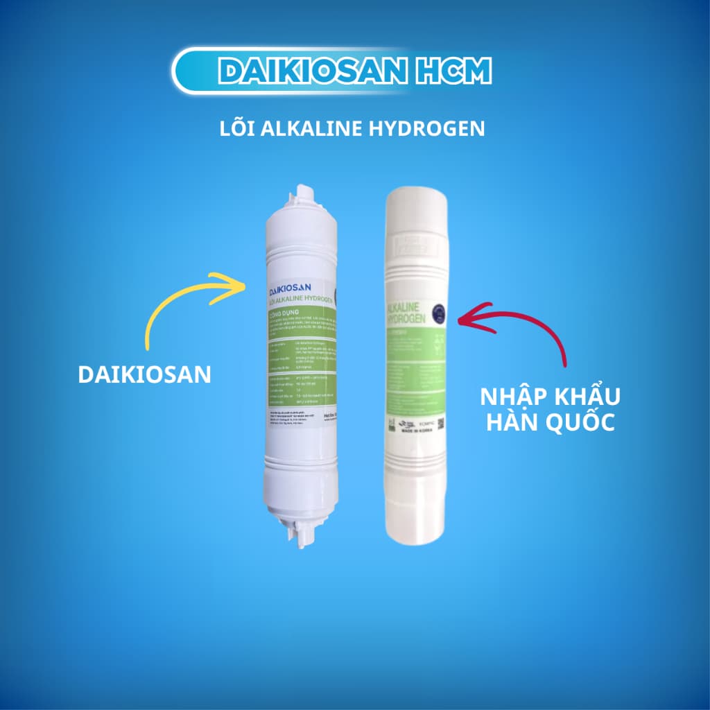 Lõi tạo khoáng Alkaline Hydrogen tạo ion kiềm + nâng PH Daikiosan