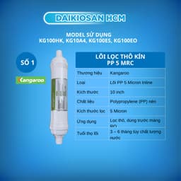 Bộ 3 Lõi Lọc Thô kín 10” Kangaroo – Chính Hãng sử dụng cho các model KG100HK, KG10A4, KG100ES, KG100EO 2