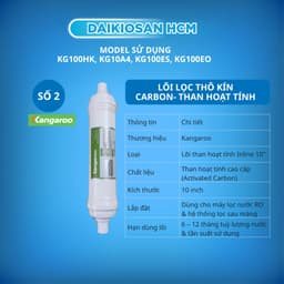 Bộ 3 Lõi Lọc Thô kín 10” Kangaroo – Chính Hãng sử dụng cho các model KG100HK, KG10A4, KG100ES, KG100EO 4