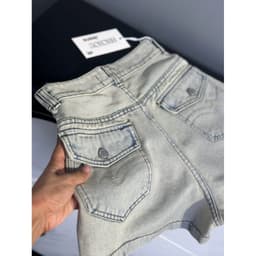 Quần Short Jeans Túi Nắp Kiểu Nhiều Màu Chất Jean Denim Co Giãn Fix Dáng Quần Short Cạp Thấp Nâu Choco 7