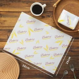 Combo 50 Giấy Gói Bánh Sanwish, Kích Thước 28*38cm, Giấy Thấm Dầu, Giấy Gói Bánh Mì Bảo Vệ Môi Trường 5