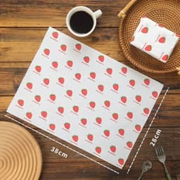 Combo 50 Giấy Gói Bánh Sanwish, Kích Thước 28*38cm, Giấy Thấm Dầu, Giấy Gói Bánh Mì Bảo Vệ Môi Trường 6