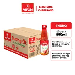 [VOUCHER HOT 10%] Thùng 24 Tương ớt VIFON 500ml/chai 2