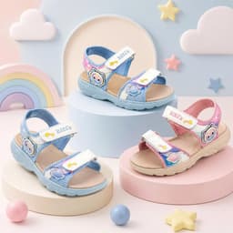 Dép Sandal Bé Gái Biti's Màu Hồng Và Xanh Dương BEG003400 Siêu Nhẹ 1