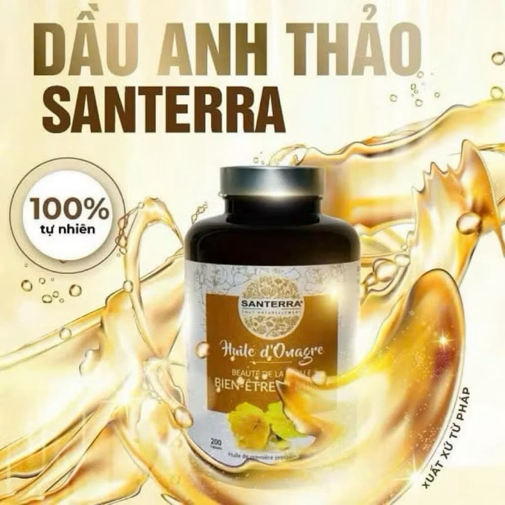 SANTERRA Hoa Anh Thảo – đẹp da, cân bằng nội tiết, giảm khô hạn, bí quyết cho phái đẹp! lọ 200 viên> BUN BUN SHOP