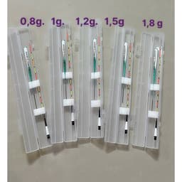 Phao rô diếc điện kiếm vũ Mã ngọn đổi màu  Tăm cứng 1,2 mm  Bầu dài - chân ngắn  Q01 - 37 cm - 0,8 g  Q02 - 37,5 cm 1