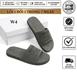 dép quai ngang da mycrofiber from from mới 2026 sang trọng lịch sư êm chân đế siêu nhẹ dép phối trẻ trung cá tính mã B 1