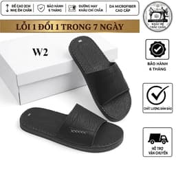 dép quai ngang da mycrofiber from from mới 2026 sang trọng lịch sư êm chân đế siêu nhẹ dép phối trẻ trung cá tính mã B 9