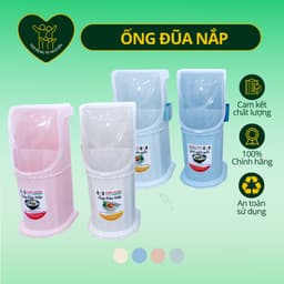 Ống Đũa Có Nắp Châu Hưng – Hộp Đựng Đũa Muỗng Thoát Nước, Chống Bụi, Gọn Gàng Nhà Bếp 1
