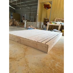 Giường Pallet Gỗ Mới Chân Cao 20cm  Mặt Nan Chà Mịn To - Pallet Gỗ Chống Mốc Không Mắt Đen 6